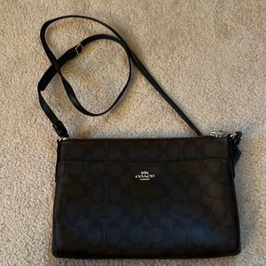 Coach Bag Brown/Black Crossbody Adjustable